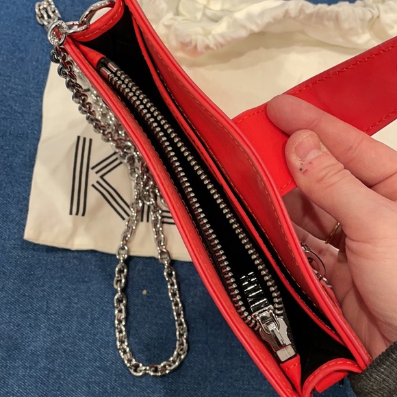 EUC Kenzo Kalifornia Crossbody. Bright red, waterproofed leather. MSRP $450. - Picture 4 of 4